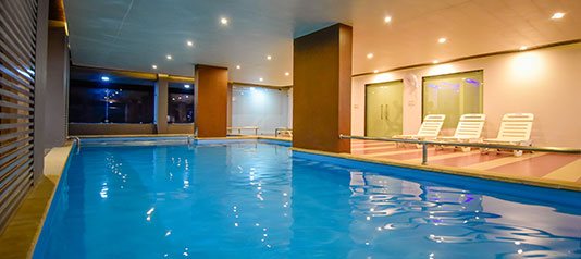 Hotel with swimming pool
